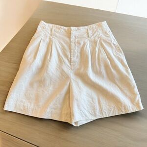 Ann Taylor Cream Women's linen Shorts